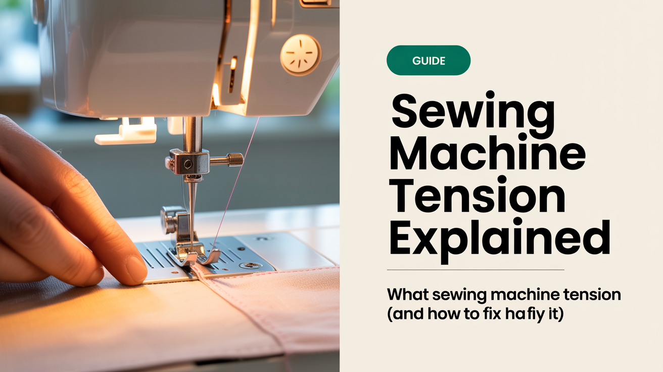 What sewing machine tension actually means