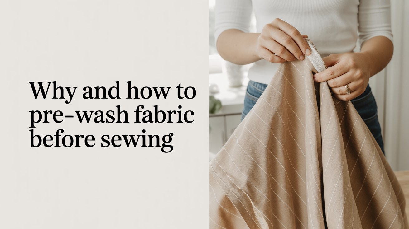 Why and How to Pre-Wash Fabric Before Sewing